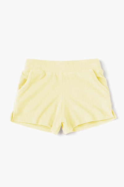 OMAMImini Terry Running Girls Shorts - Yellow