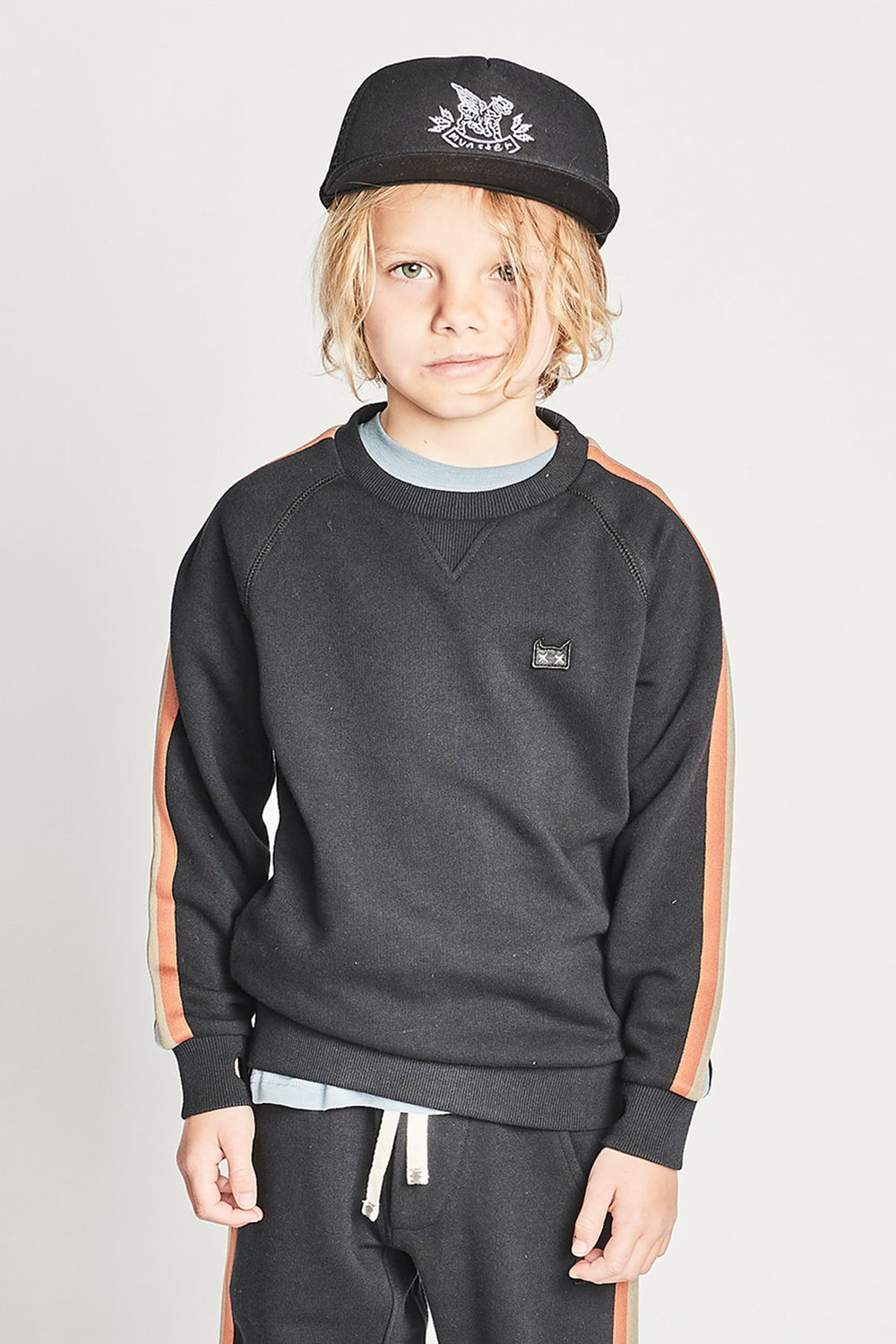 Munster Kids Trackside Kids Sweatshirt - Soft Black