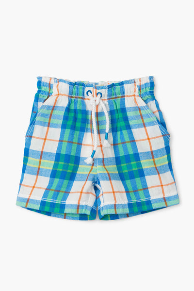 Hatley Tropical Plaid Baby Boys Shorts