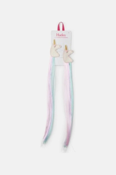 Girls Accessories Hatley Unicorn 2 Pack Faux Hair Extension