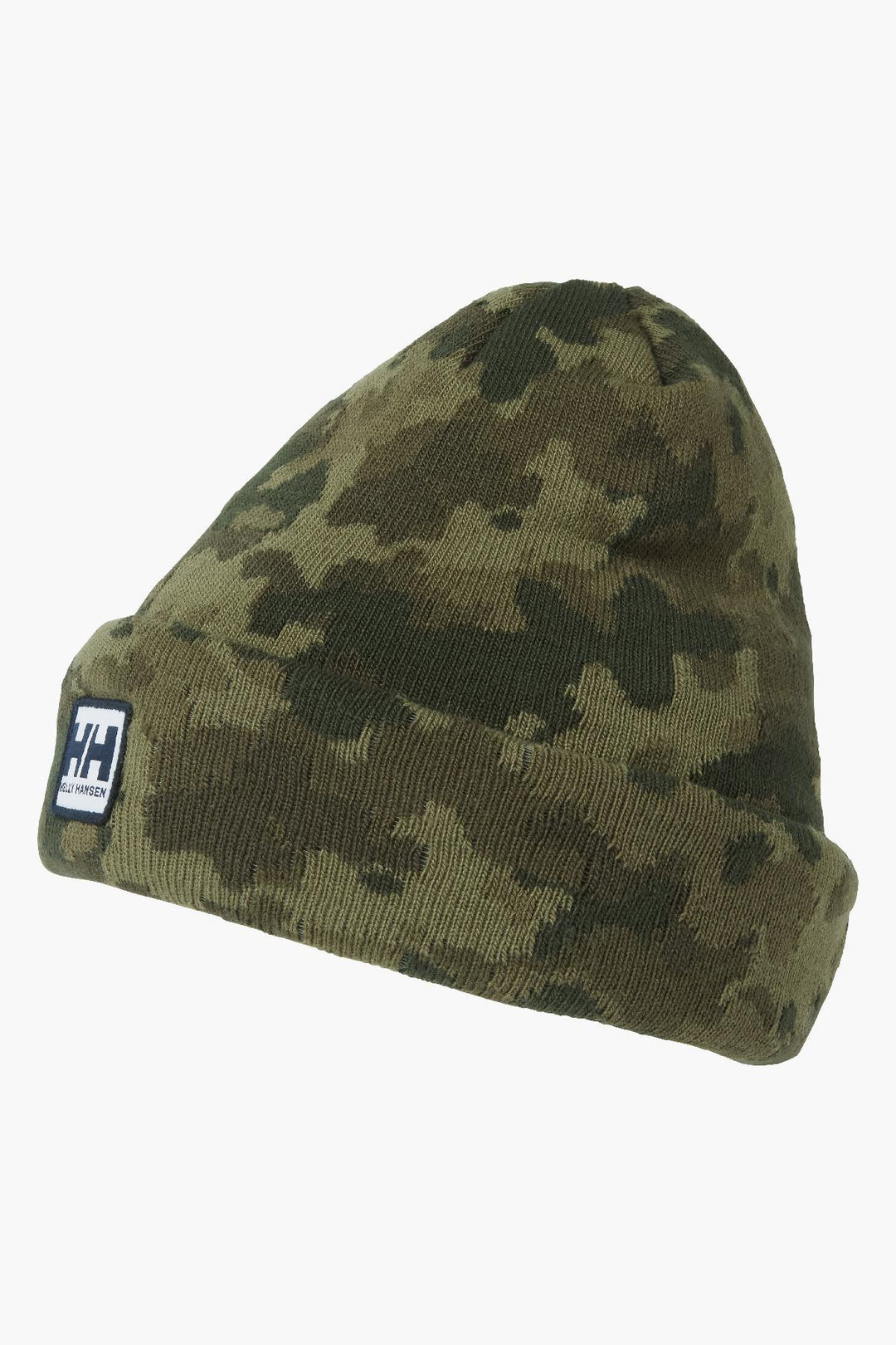 Boys Hat Helly Hansen Urban Cuff Beanie Green Camo