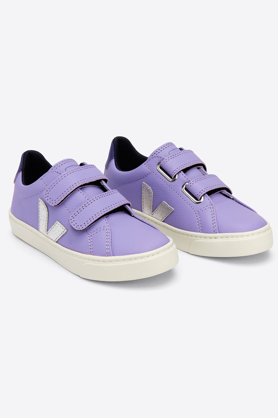 Veja V-12 Velcro Kids Shoes - Lavender