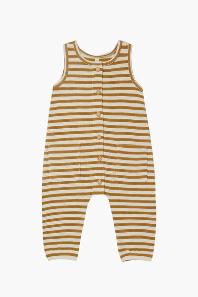 Baby Romper Quincy Mae Waffle Ocre