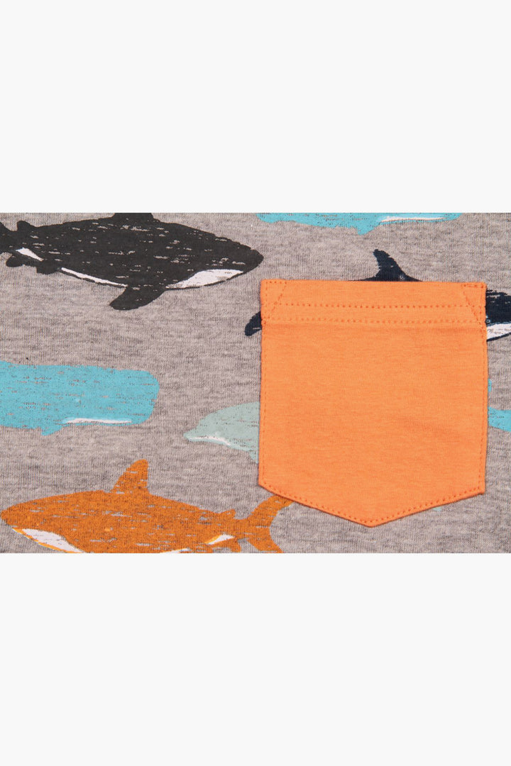 Bear Camp Whale Baby Boys Romper