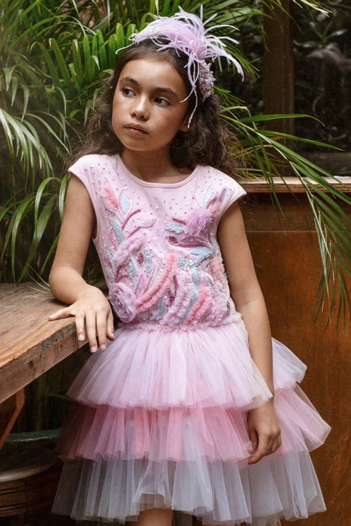 Flower Girls Dress Tutu Du Monde Wild Hearts Tutu  