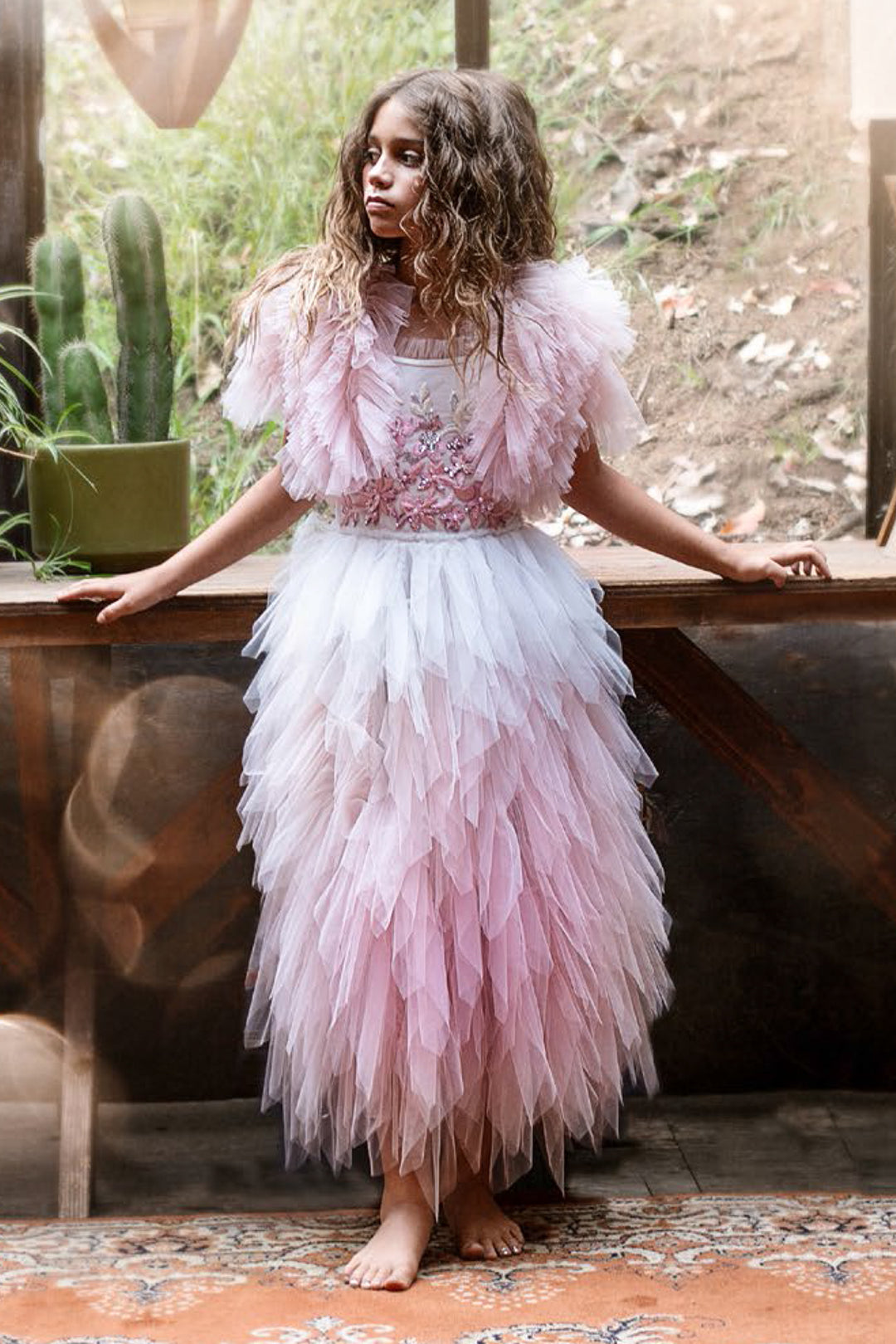 Tutu Du Monde Wild Rose Long Tutu Girls Dress – Mini Ruby