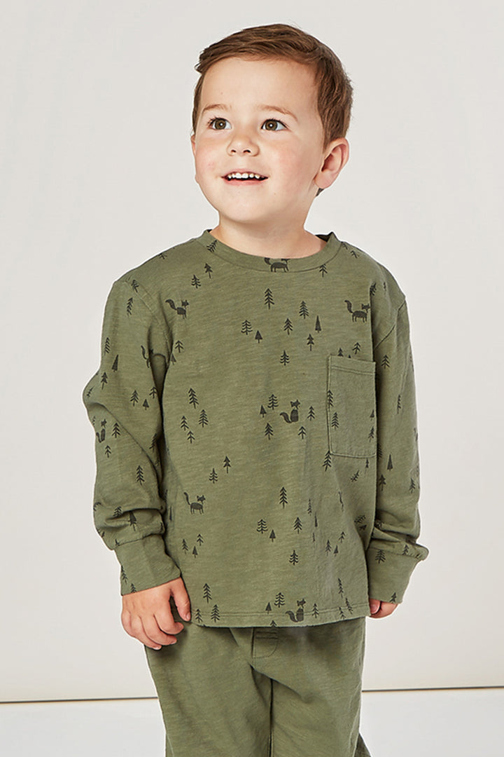Rylee + Cru Woods Long Sleeve Boys Tee