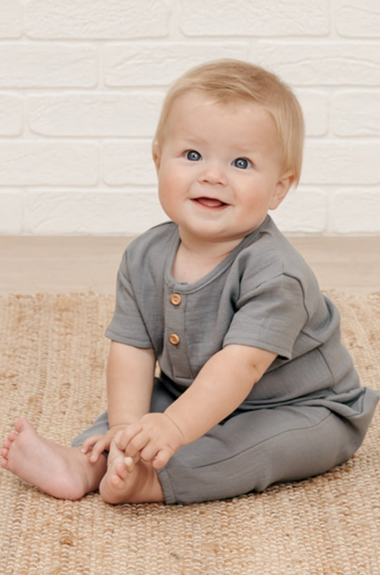 Baby Boy Pants Quincy Mae Woven Indigo